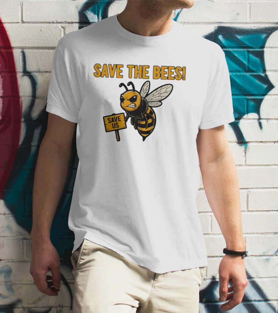 Grumpy Bee Save The Bees Save Us T-Shirt