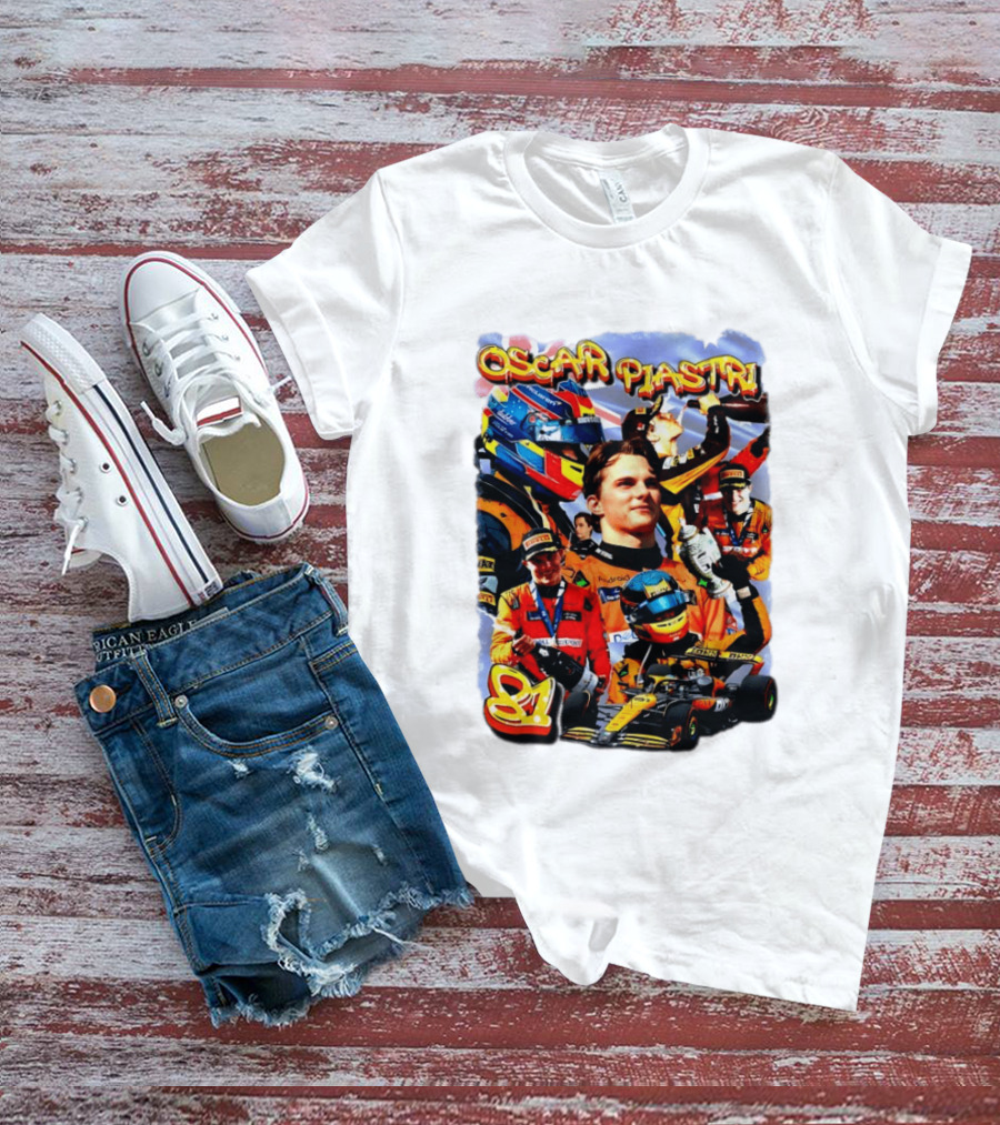 Oscar Piastri Racing Suit Victory Celebration Fan Merchandise T-Shirt