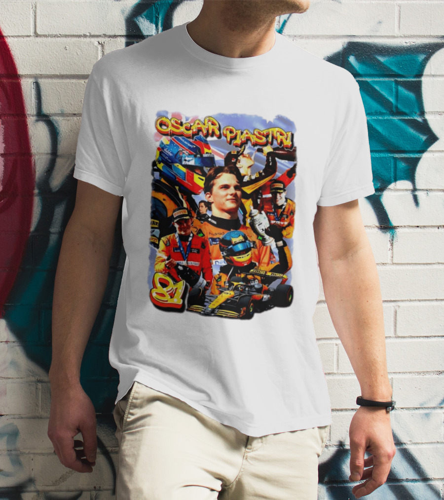 Oscar Piastri Racing Suit Victory Celebration Fan Merchandise T-Shirt