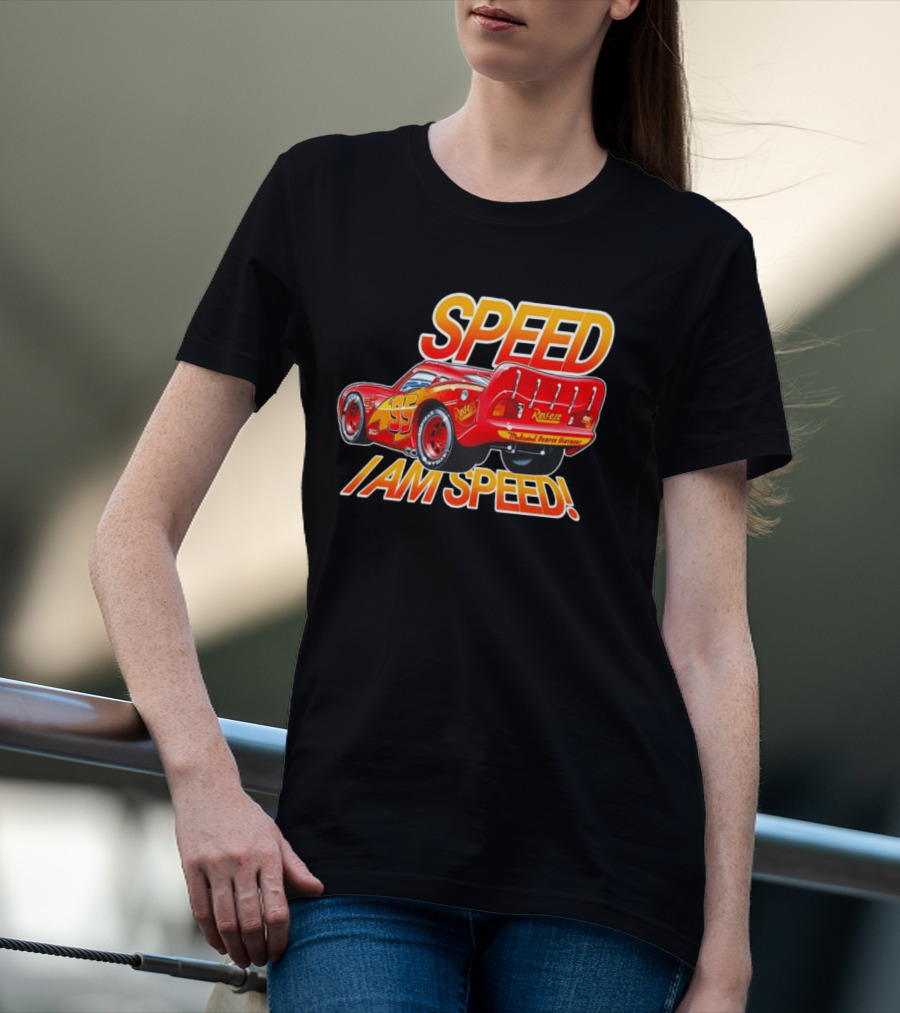 Lightning McQueen Speed I Am Speed Rust Eze Racing 95 T-Shirt