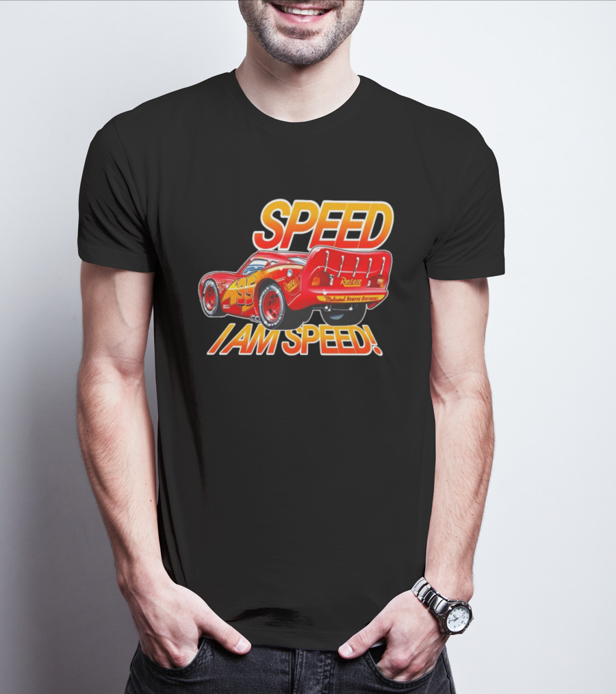 Lightning McQueen Speed I Am Speed Rust Eze Racing 95 T-Shirt