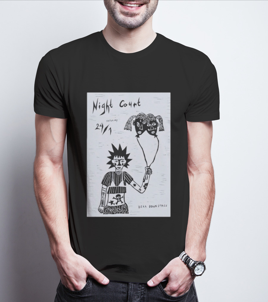 Night Court January 24 Vera Downstage Groningen NL Punk T-Shirt