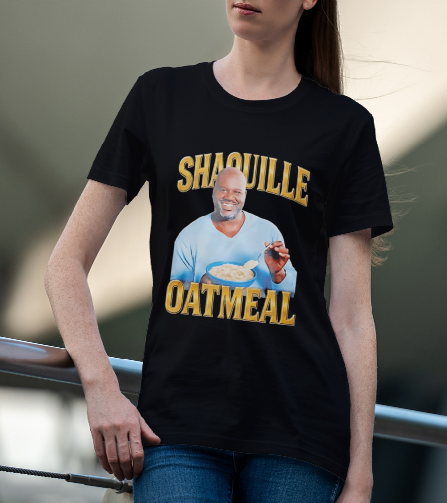 SHAQUILLE OATMEAL Shaq O'Neal Breakfast Cereal Humor T-Shirt