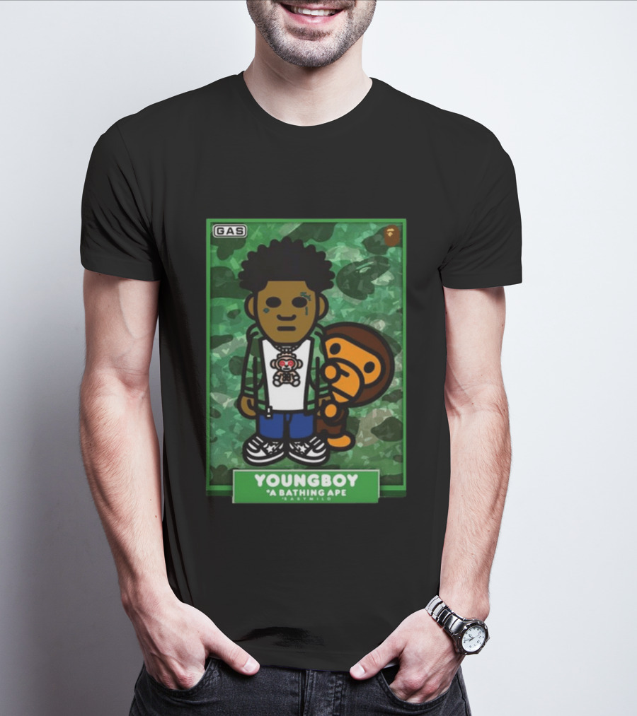 YOUNGBOY A Bathing Ape BAPE Milo Collaboration T-Shirt