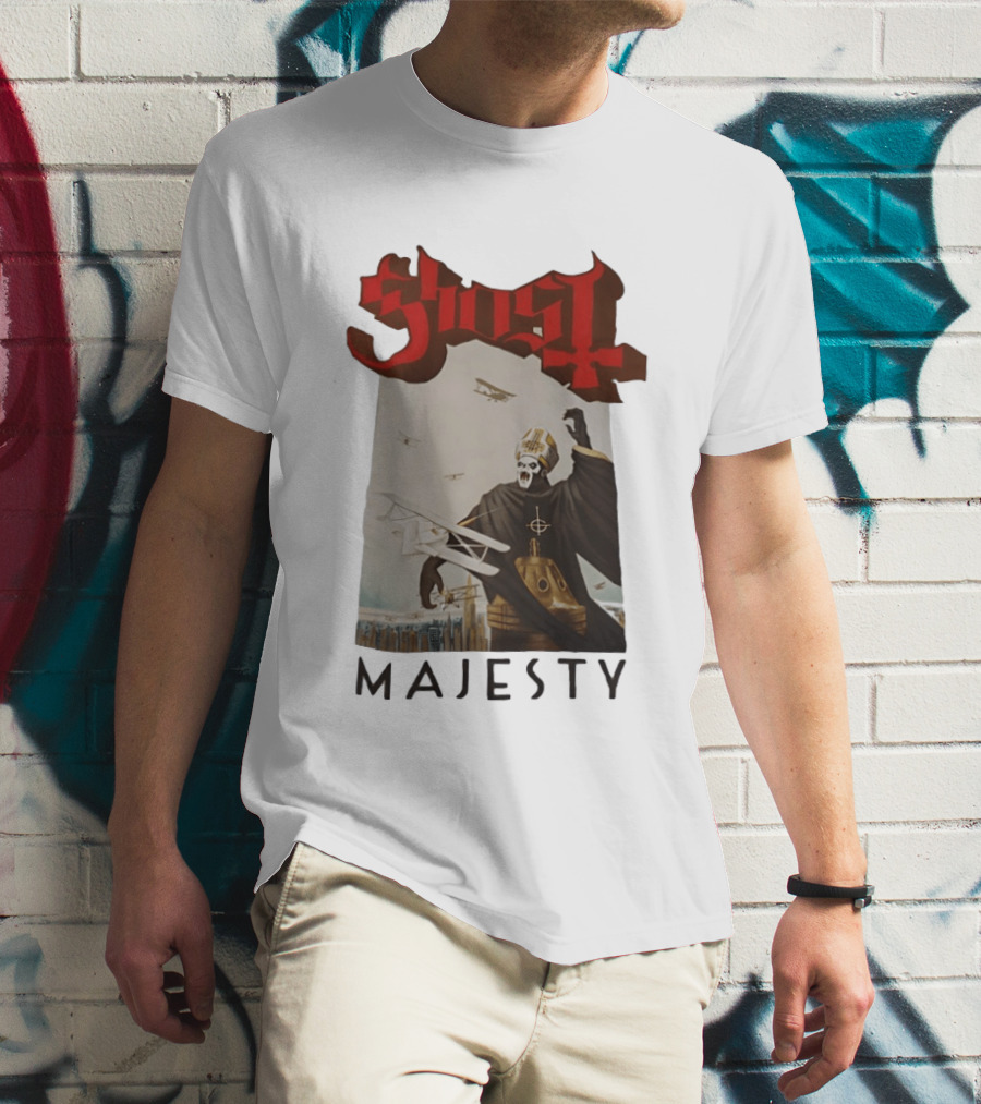Ghost Papa Emeritus Planes Majesty T-Shirt