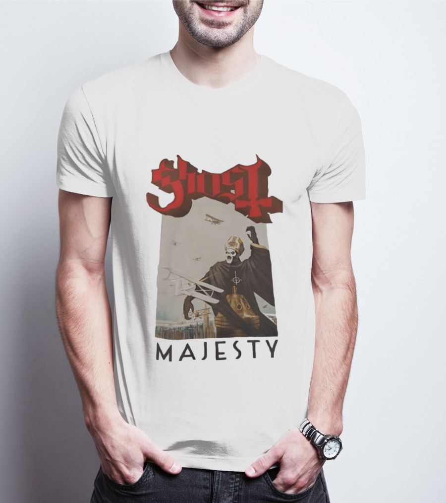 Ghost Papa Emeritus Planes Majesty T-Shirt