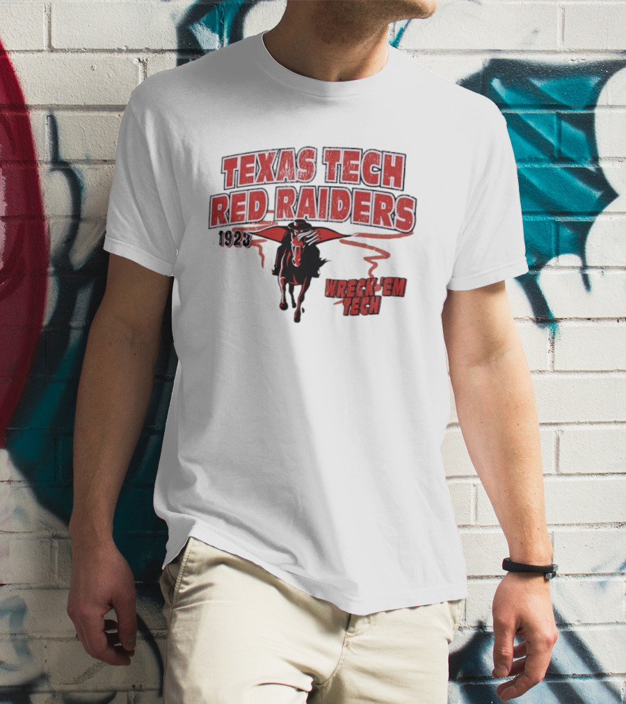 Texas Tech Red Raiders 1923 Wreck 'Em Tech Horse T-Shirt