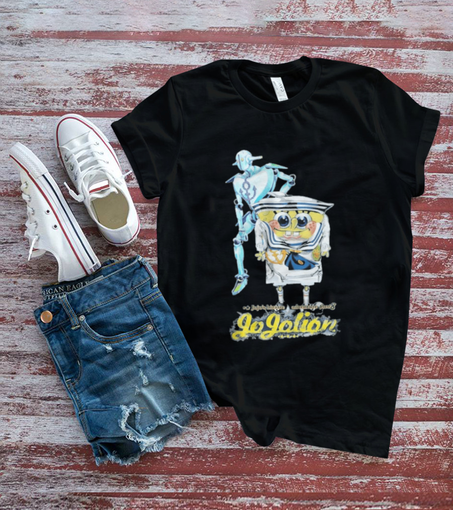 JoJolion SpongeBob Crossover With Robotic T-Shirt
