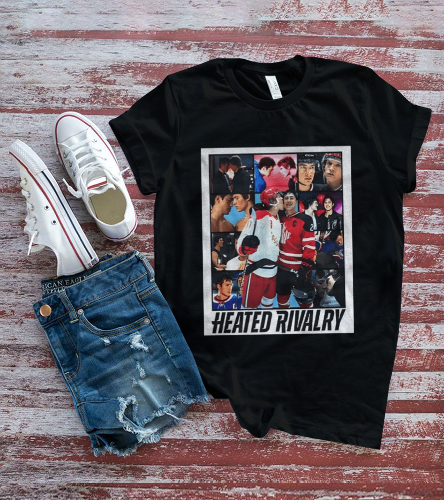 Ilya Rozanov Shane Hollander Heated Rivalry Hockey Collage Fan T-Shirt