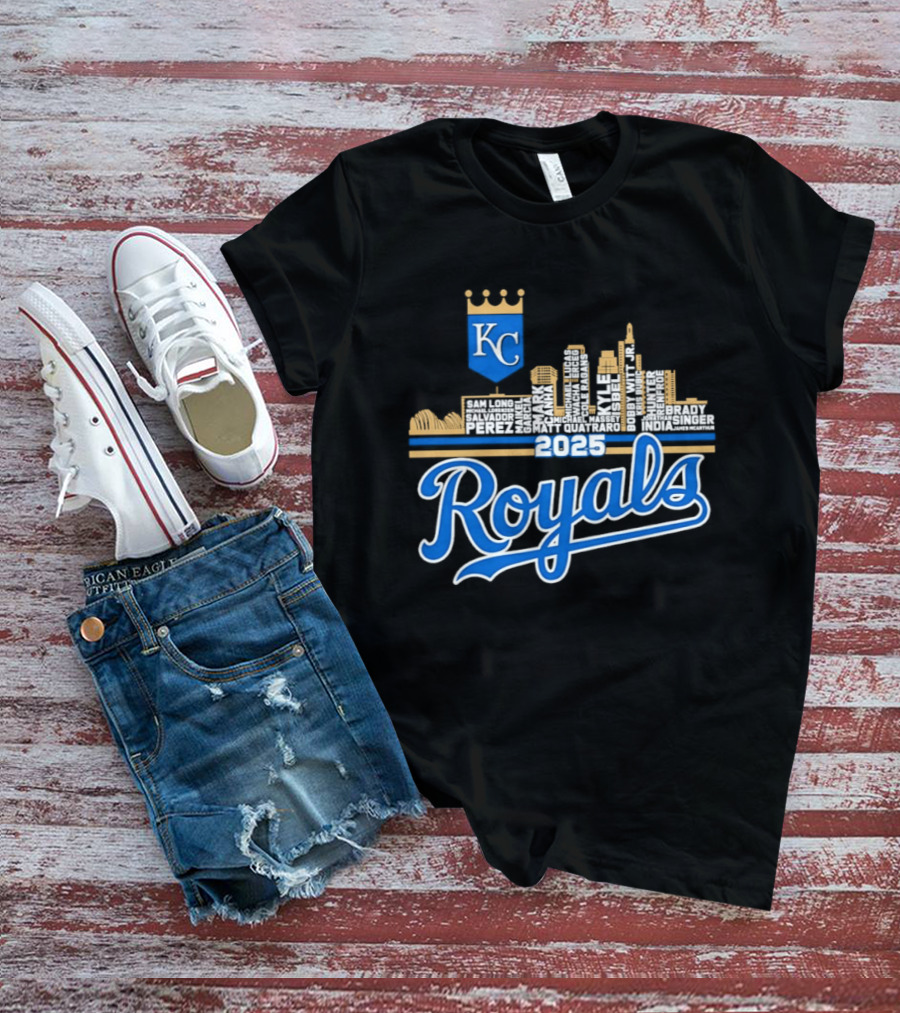 Kansas City Royals 2025 KC Skyline Royals T-Shirt