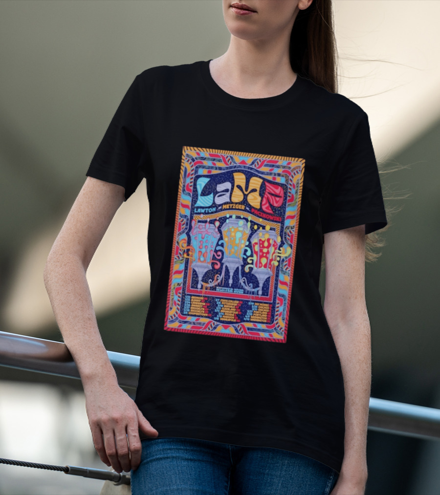 LAMP Lawton Metzger Paczkowski Feb 26 2026 Amherst MA Vibrant Psychedelic T-Shirt