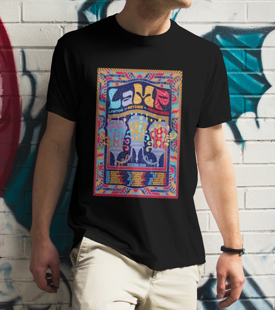 LAMP Lawton Metzger Paczkowski Feb 26 2026 Amherst MA Vibrant Psychedelic T-Shirt
