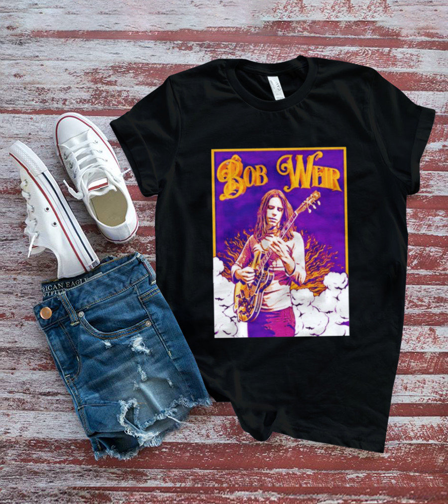 Bob Weir 1947 2026 Psychedelic Tribute Art With Guitar T-Shirt