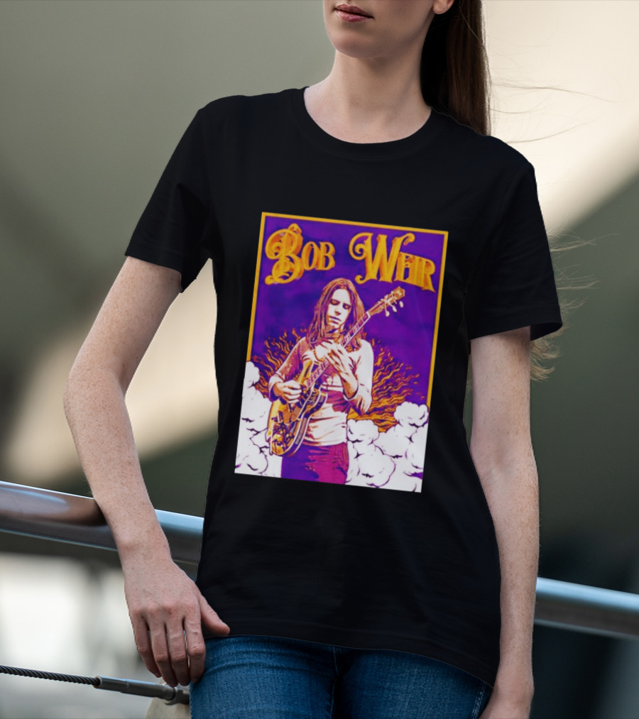 Bob Weir 1947 2026 Psychedelic Tribute Art With Guitar T-Shirt