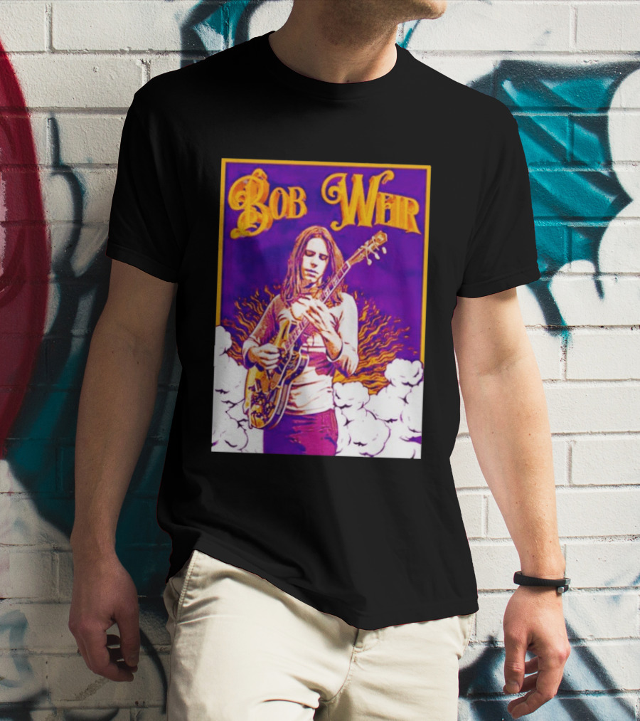 Bob Weir 1947 2026 Psychedelic Tribute Art With Guitar T-Shirt