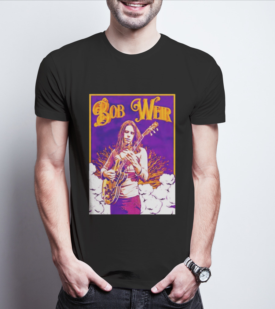 Bob Weir 1947 2026 Psychedelic Tribute Art With Guitar T-Shirt