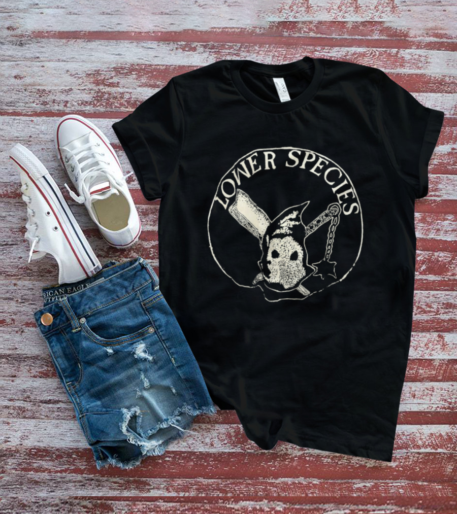 Lower Species Skull With Bat And Chain T-Shirt
