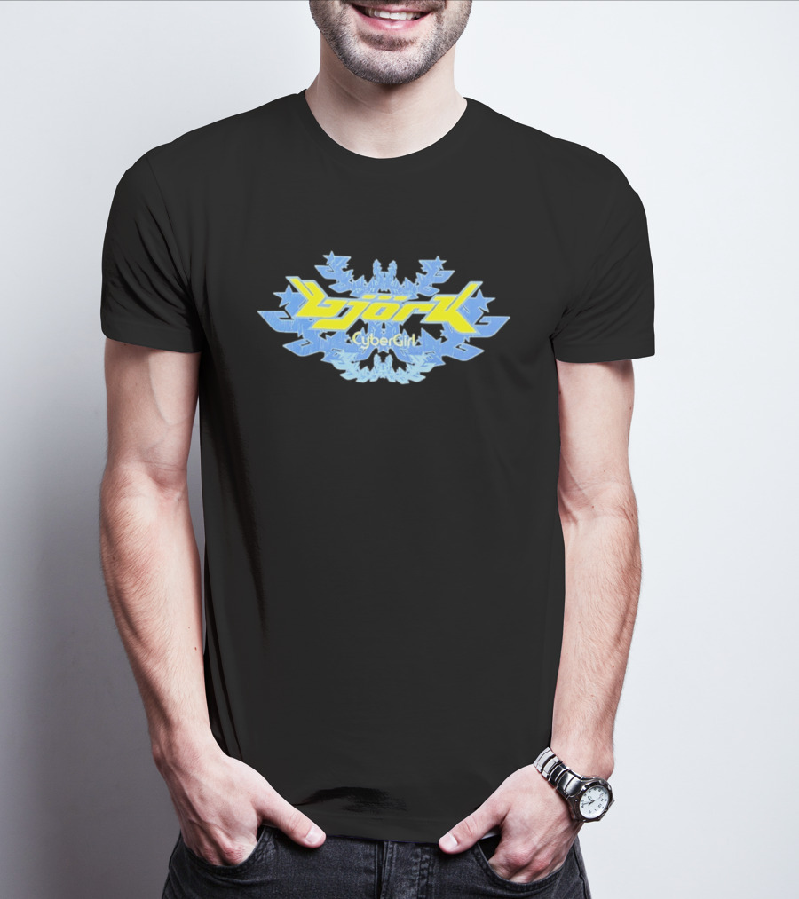 Bjork CyberGirl Futuristic Snowflake T-Shirt