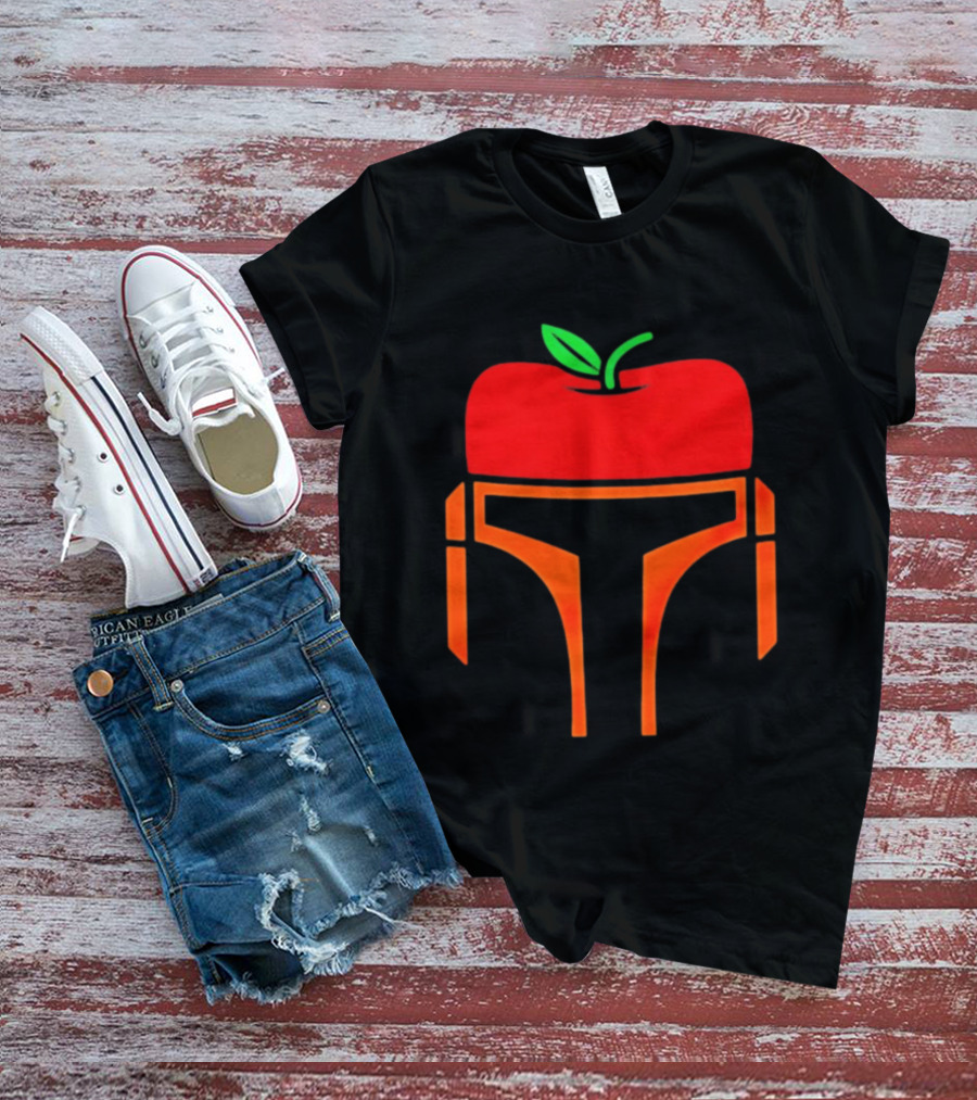 Bounty Hunter Helmet Apple Fusion T-Shirt
