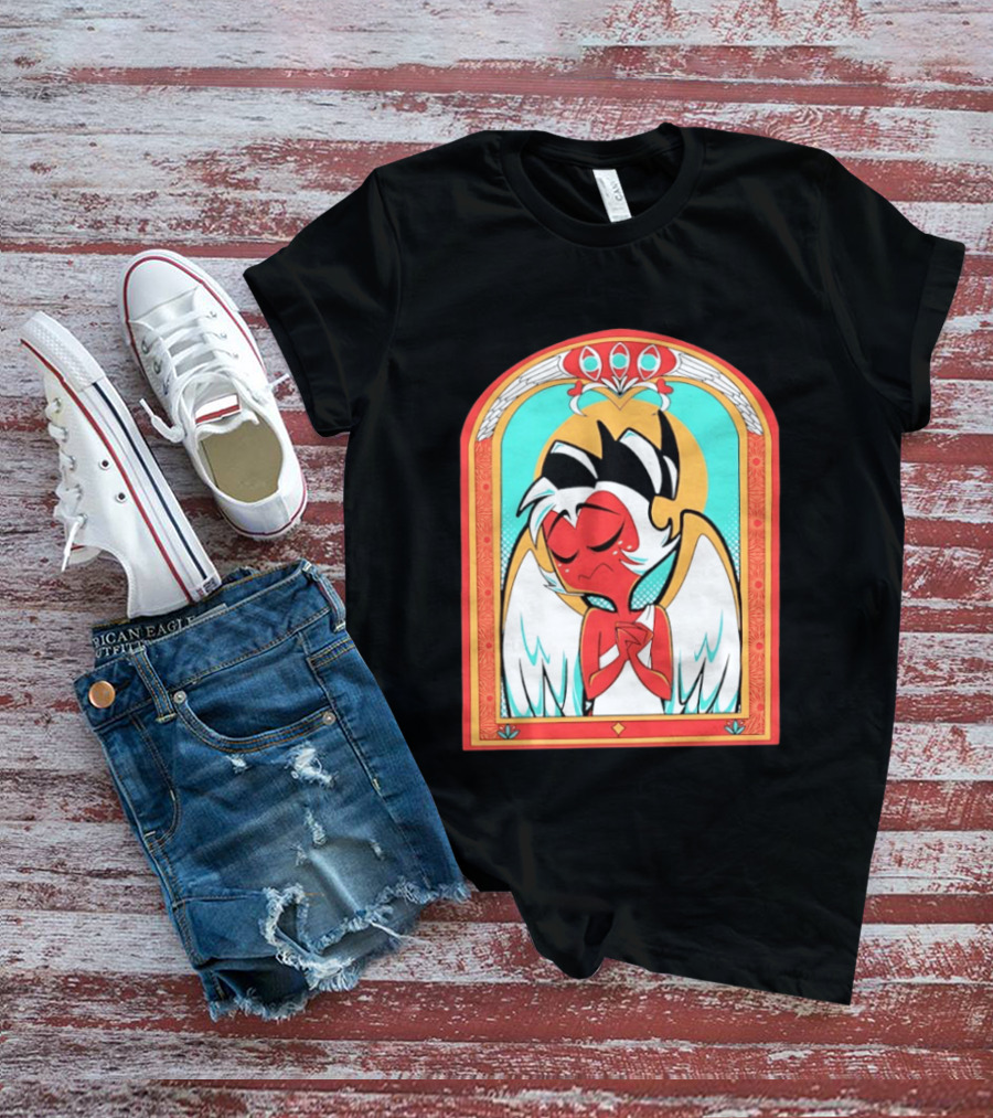 Helluva Boss Saint Fuckass Angel Character Image T-Shirt