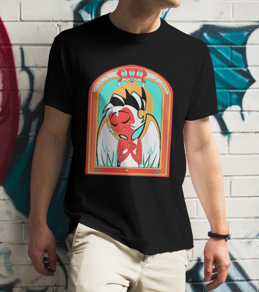 Helluva Boss Saint Fuckass Angel Character Image T-Shirt