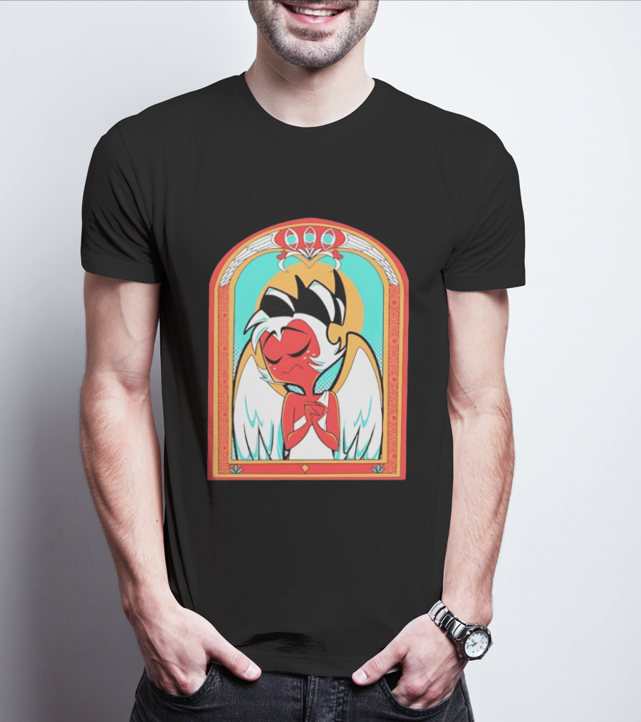 Helluva Boss Saint Fuckass Angel Character Image T-Shirt