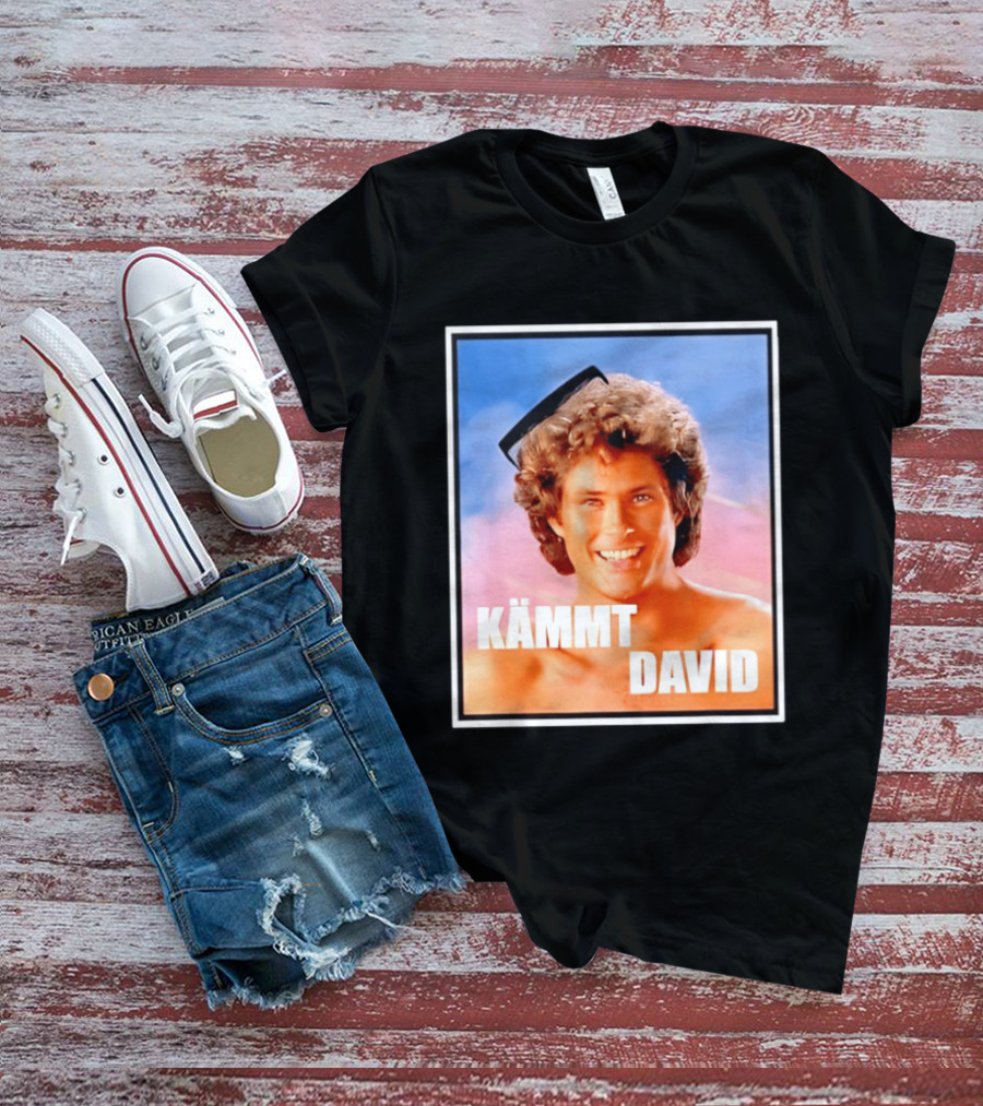 Kämmt David Lustiger Satire Spruch Retro Filmstar Kamm T-Shirt