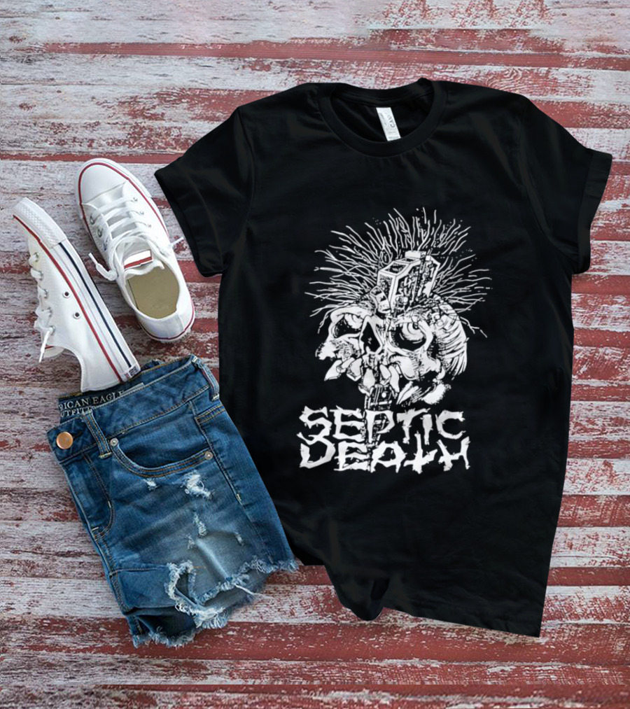 Septic Death Skull Art Punk T-Shirt