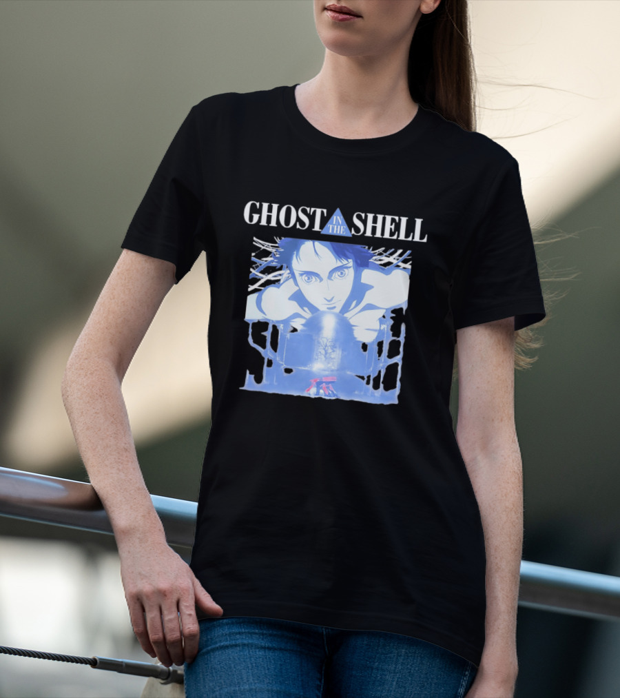 Ghost In The Shell Puppet Master Anime Character And Title T-Shirt