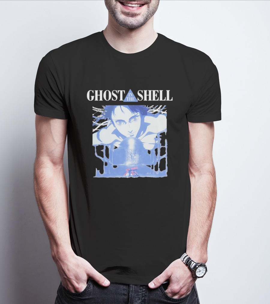 Ghost In The Shell Puppet Master Anime Character And Title T-Shirt