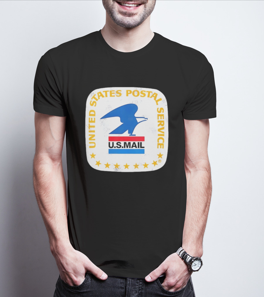 United States Postal Service US Mail Eagle Icon Vintage Look T-Shirt
