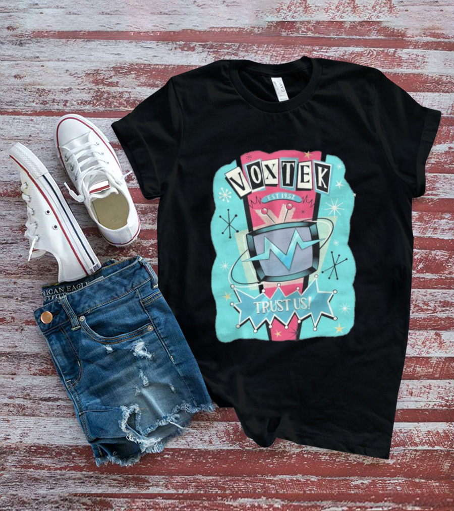 VoxTek Trust Us Retro 1952 Style With Television T-Shirt