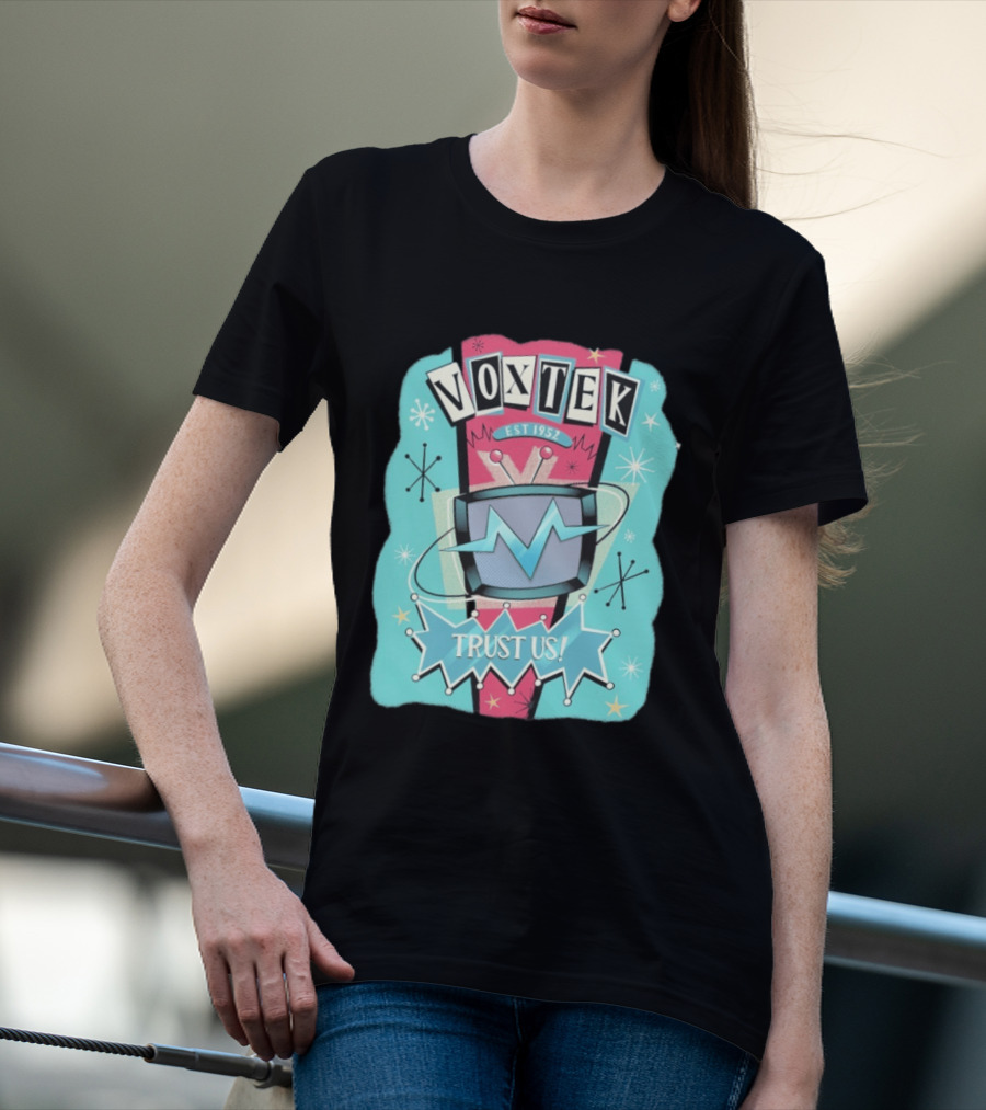 VoxTek Trust Us Retro 1952 Style With Television T-Shirt