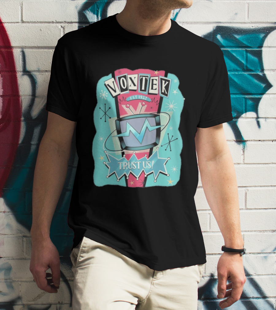 VoxTek Trust Us Retro 1952 Style With Television T-Shirt