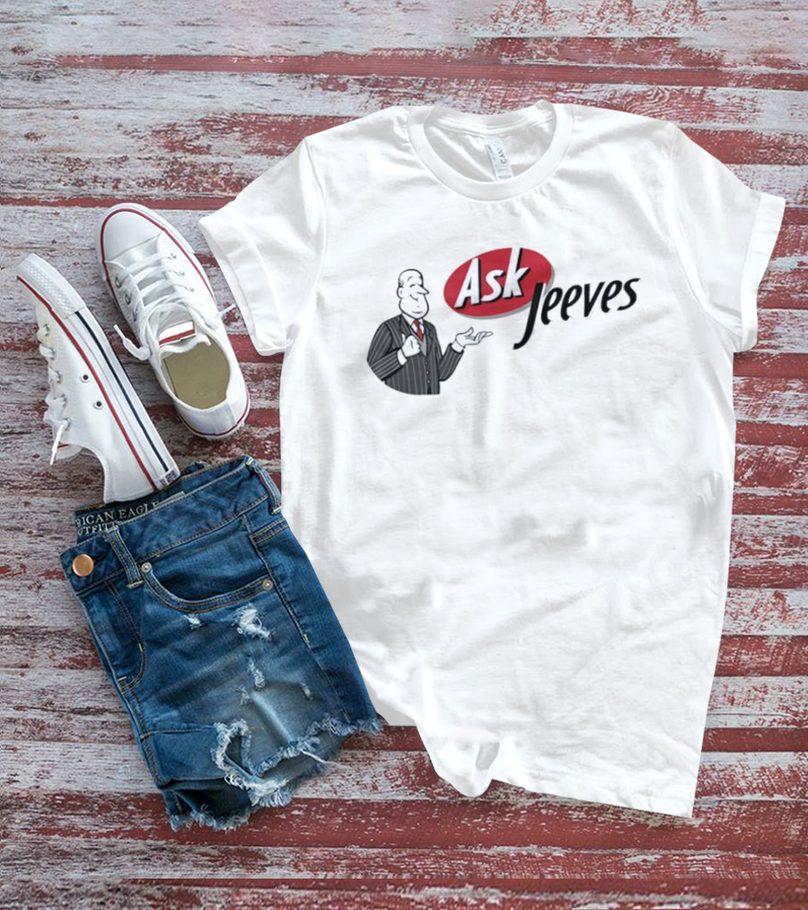Ask Jeeves Classic Vintage Internet Butler T-Shirt