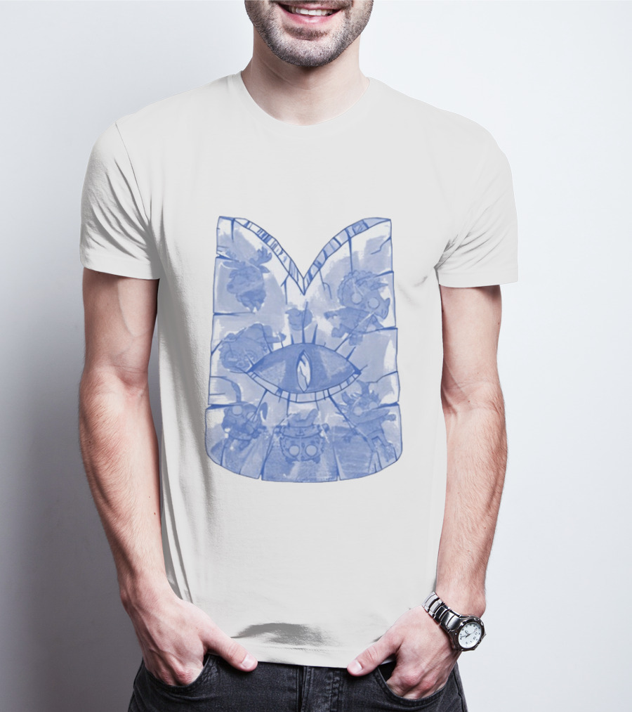 Cult Of The Lamb Ice Crown Eye Symbol Characters T-Shirt