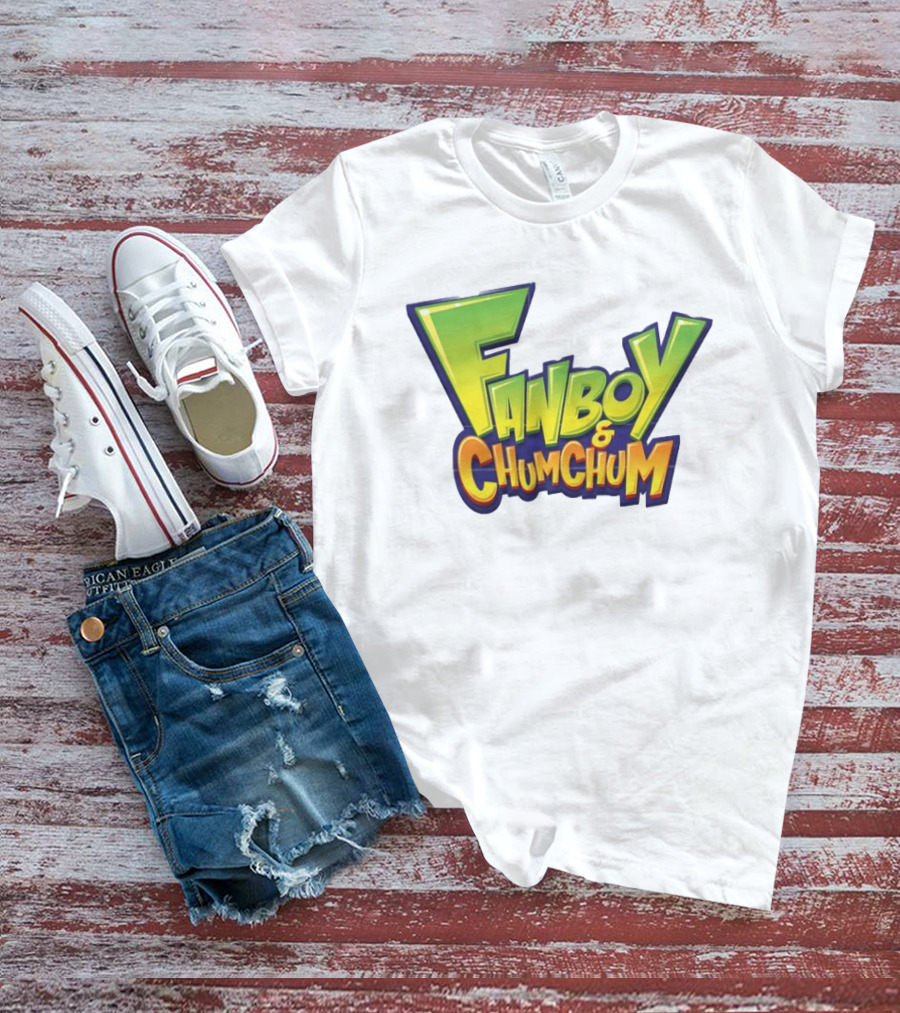 Fanboy And Chum Chum Animated Series Logo Merchandise T-Shirt