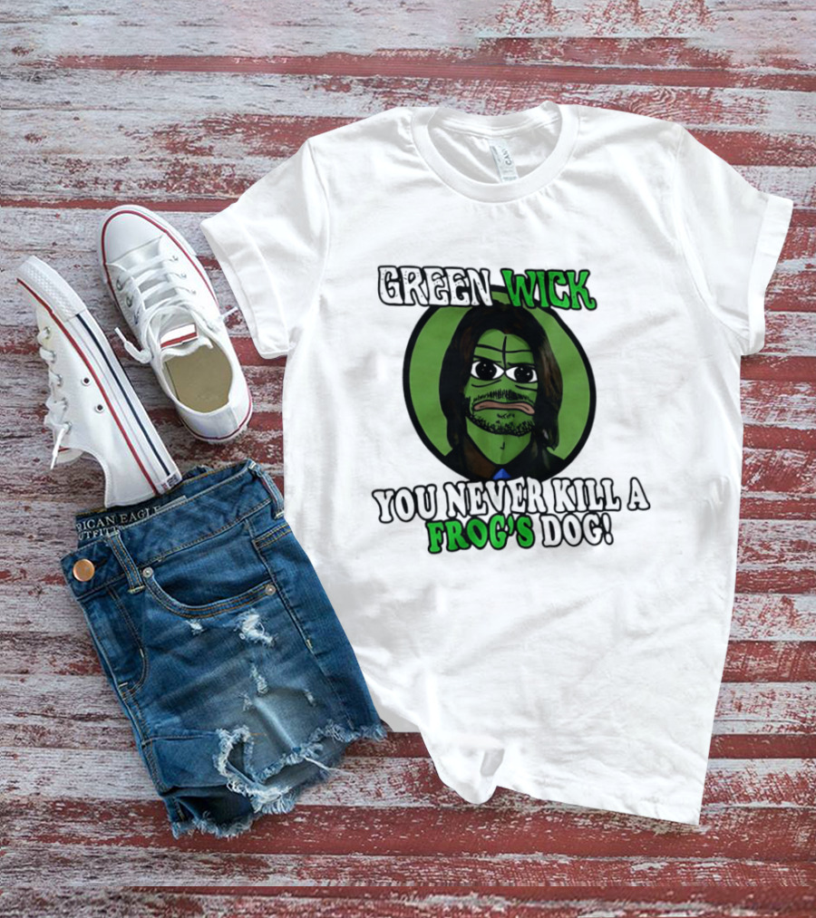Green Wick You Never Kill A Frog's Dog T-Shirt
