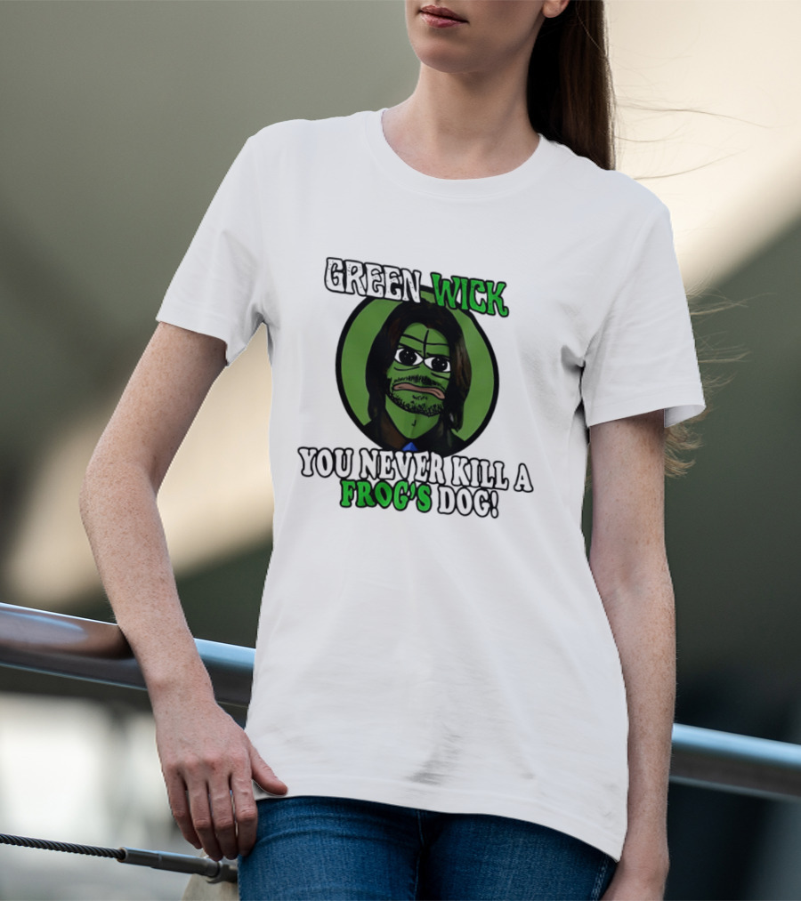 Green Wick You Never Kill A Frog's Dog T-Shirt
