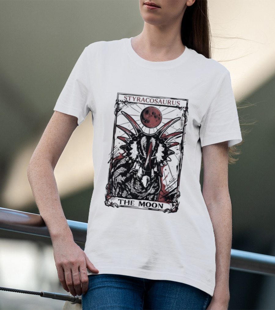 Styracosaurus Under Crimson Moon Magic T-Shirt