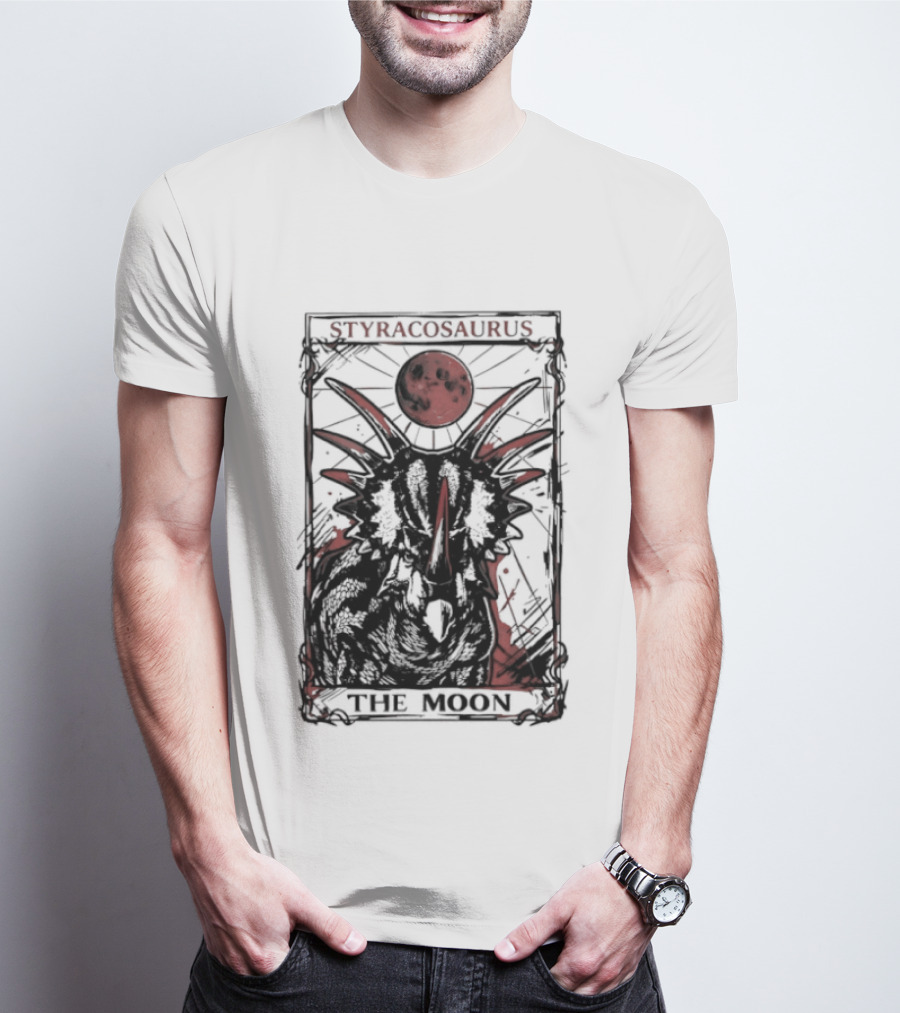 Styracosaurus Under Crimson Moon Magic T-Shirt