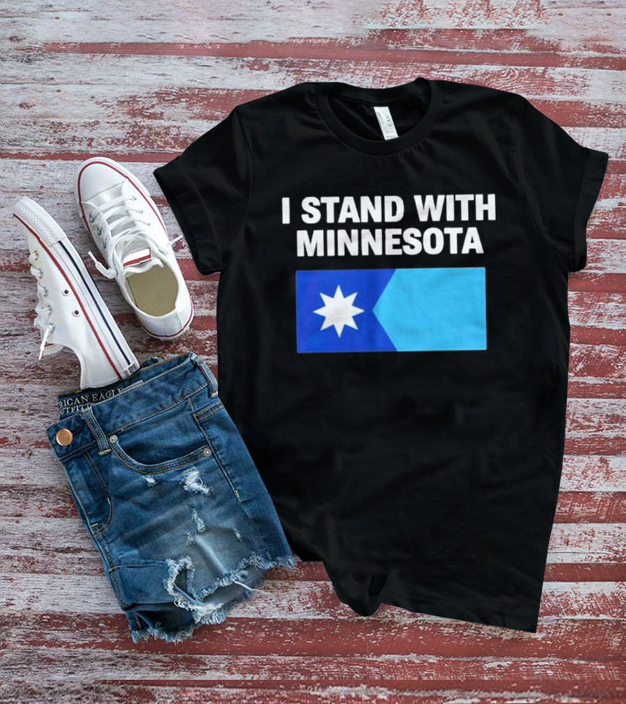 I Stand With Minnesota Flag Minnesota Strong T-Shirt