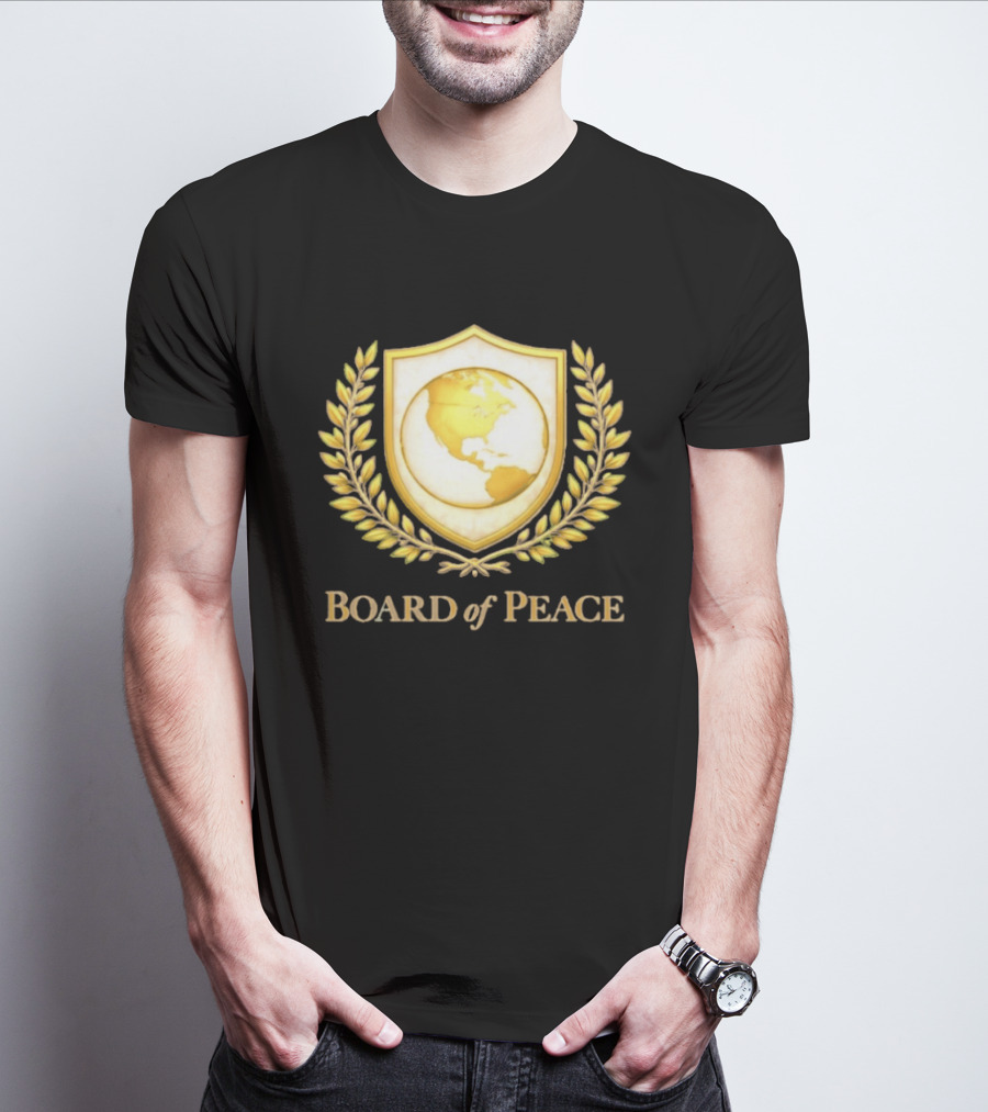 Board Of Peace Gold World Shield And Laurel T-Shirt