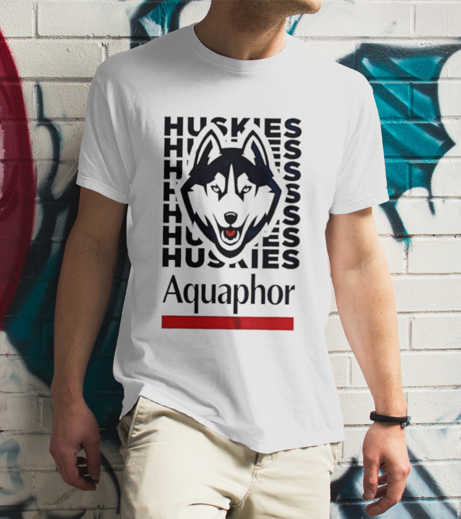 Uconn Huskies Basketball Aquaphor Huskies T-Shirt