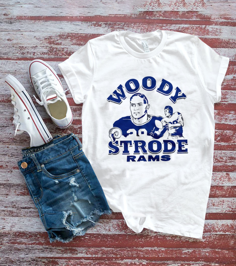 Los Angeles Rams Woody Strode Vintage Football Player T-Shirt