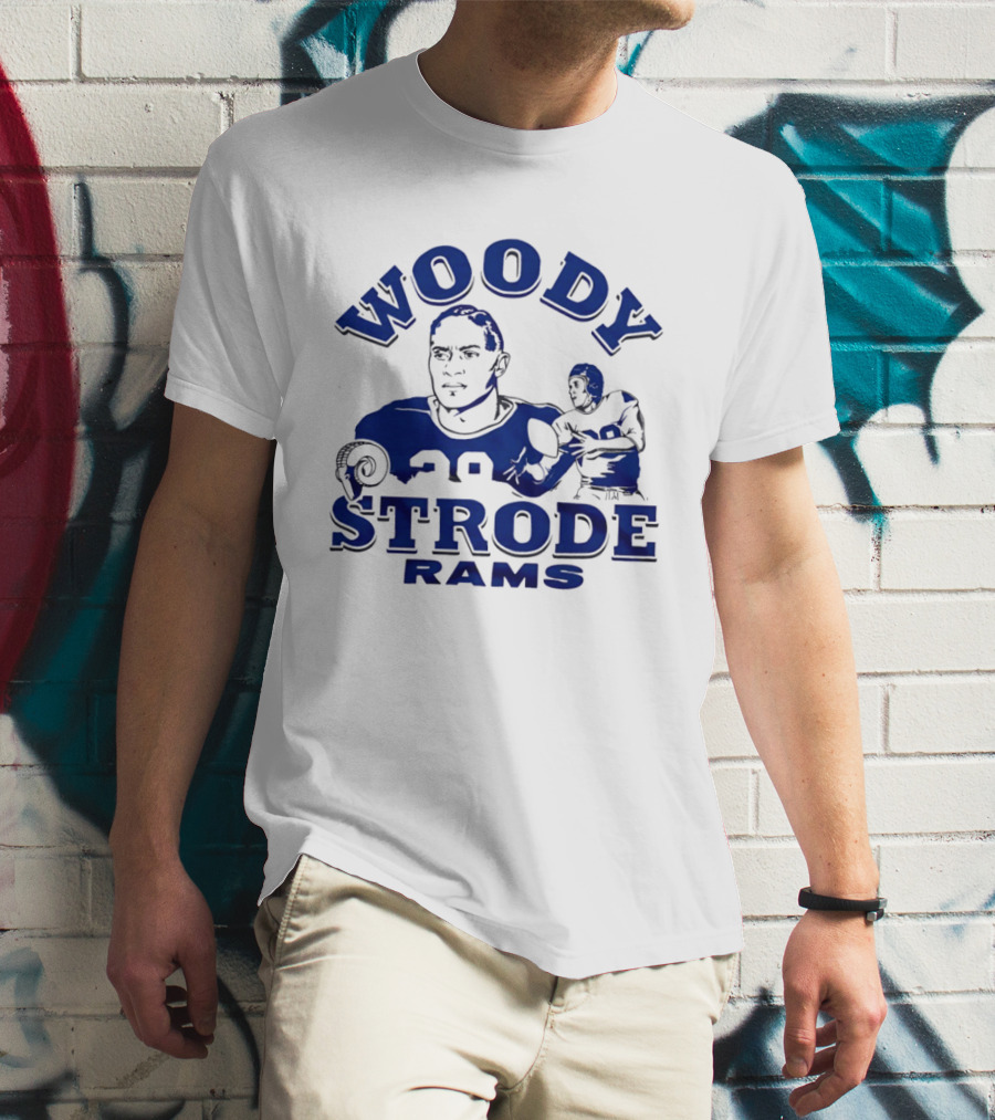 Los Angeles Rams Woody Strode Vintage Football Player T-Shirt