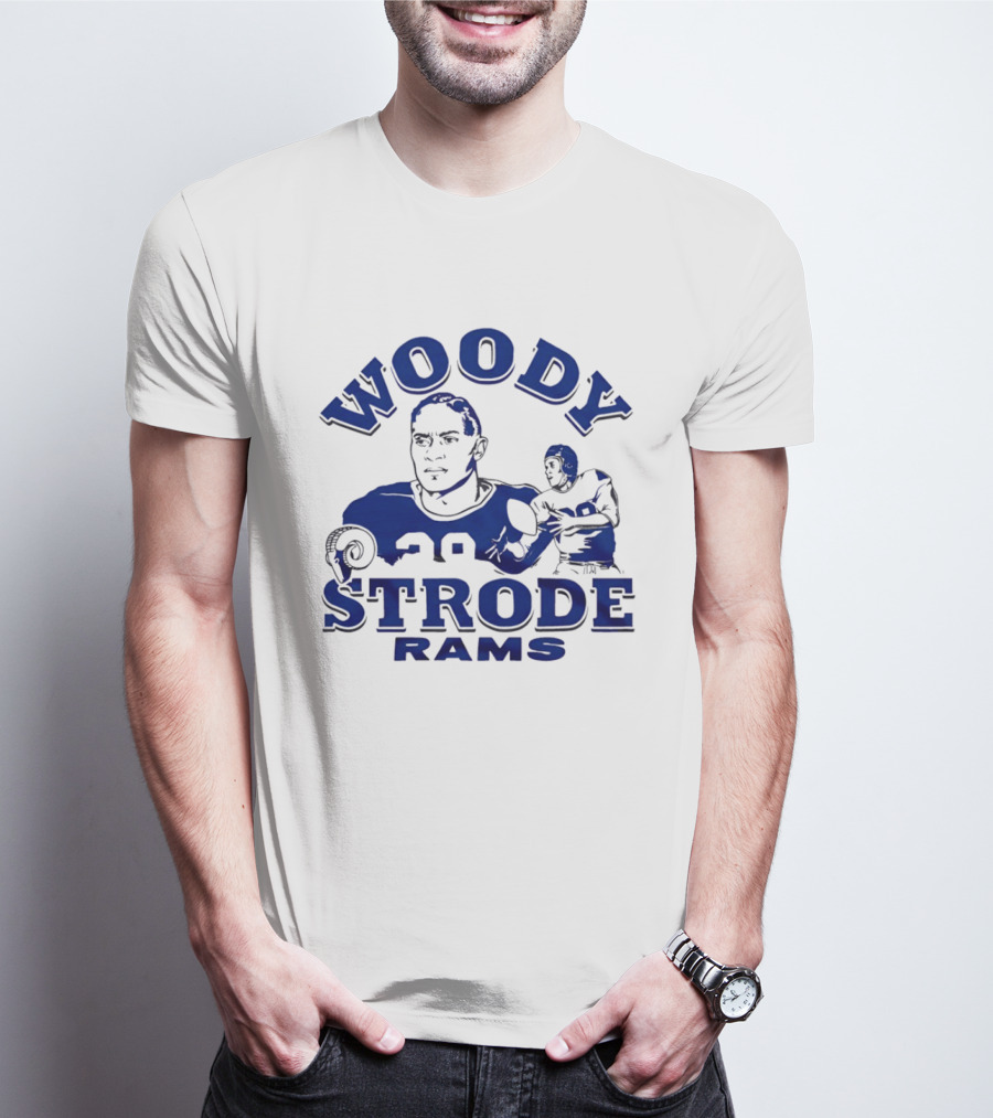 Los Angeles Rams Woody Strode Vintage Football Player T-Shirt