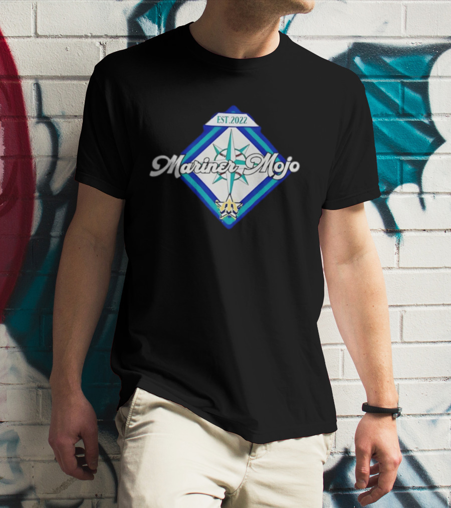 Seattle Mariners Mariner Mojo Est 2022 Compass Baseball T-Shirt
