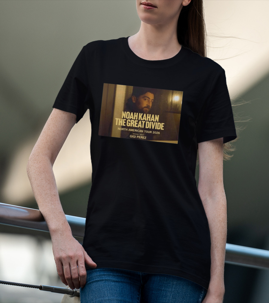Noah Kahan The Great Divide North American Tour 2026 Special Guest Gigi Perez T-Shirt