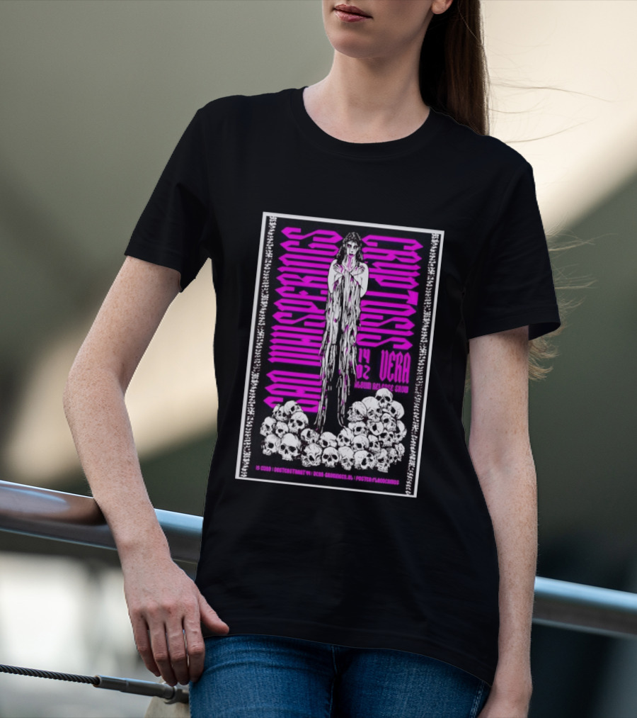 Sad Whisperings Cryptosis Album Release Show 14 02 Groningen Vera Skulls T-Shirt